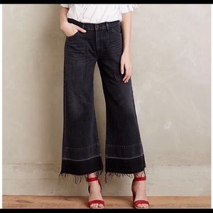 COH Melanie Wide Leg High Rise Crop in Black Hawk